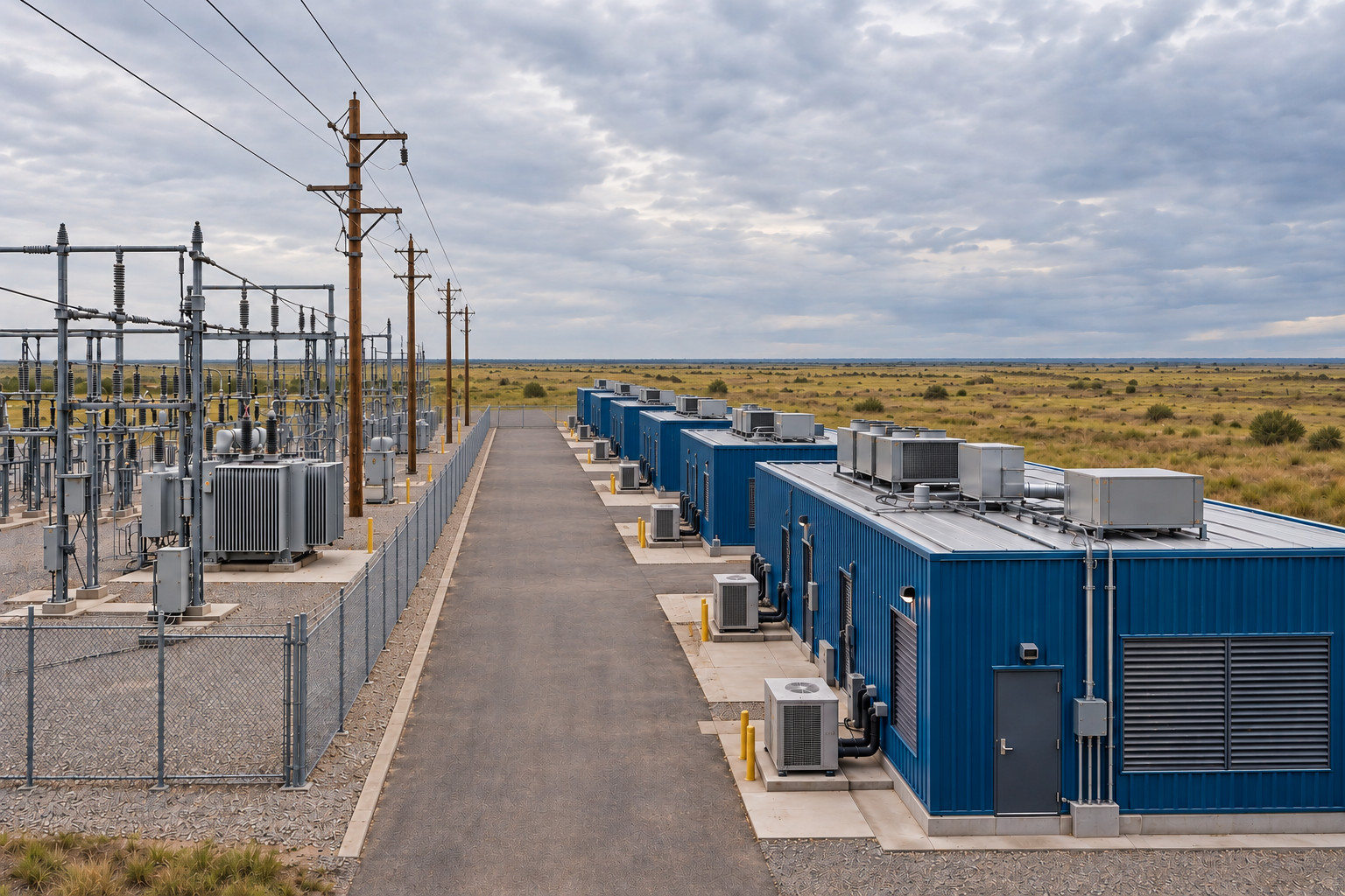 Data Centre Campus with Electrical Substation